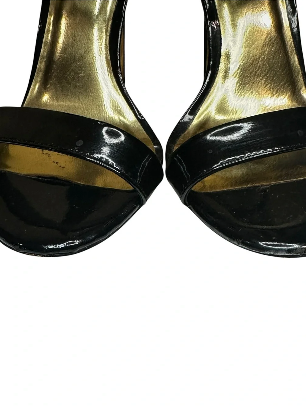 Ted Baker London Black Patent Leather Stiletto Mule Heels Size 38 US 7.5